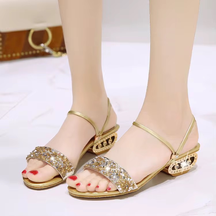 Chaussures femme en strass 
